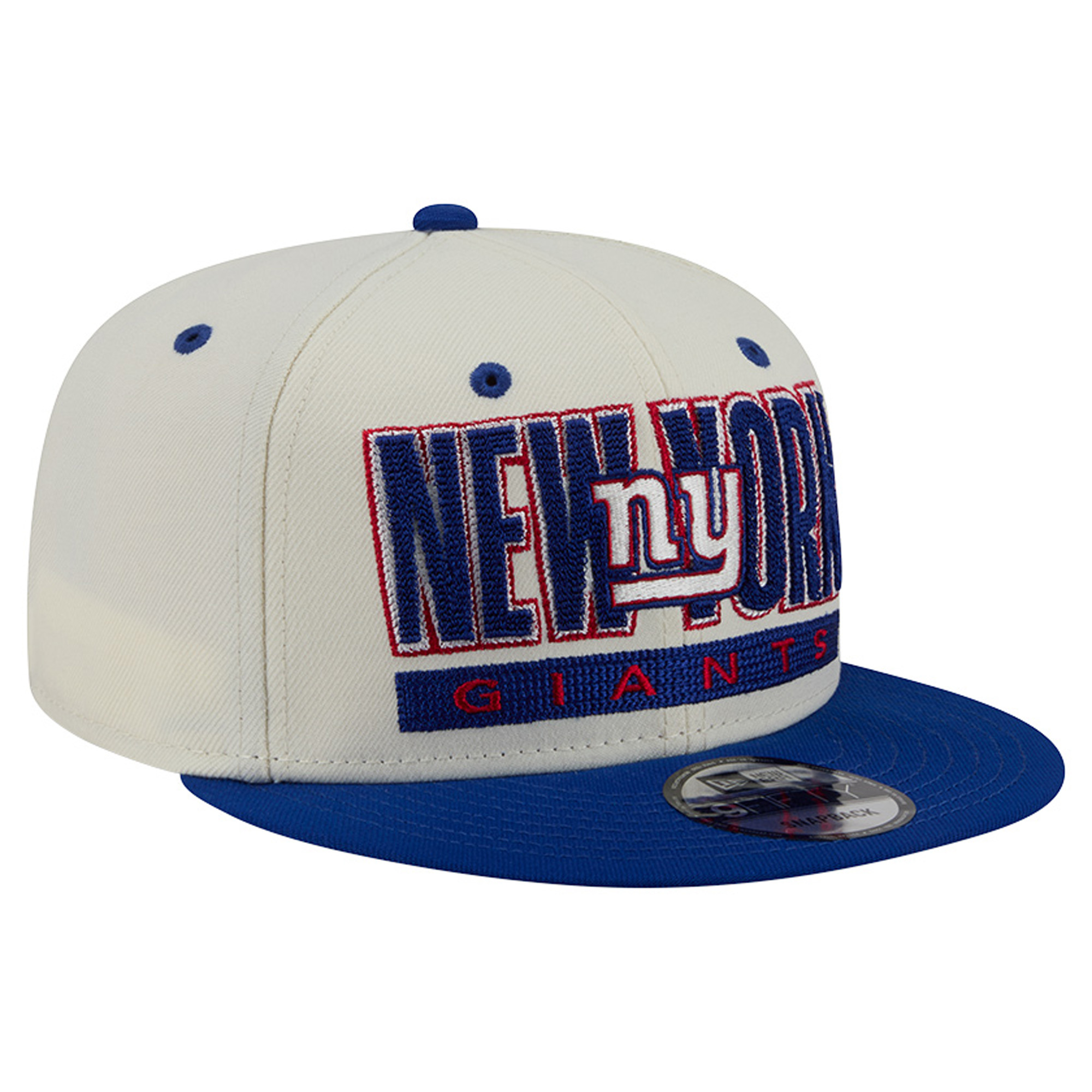 Men's New Era Cream/Royal New York Giants Classic 9FIFTY Snapback Hat
