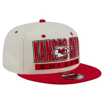 Men's New Era Cream/Red Kansas City Chiefs Classic 9FIFTY Snapback Hat