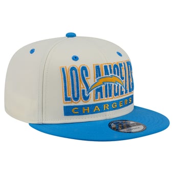 Men's New Era Cream/Powder Blue Los Angeles Chargers Classic 9FIFTY Snapback Hat
