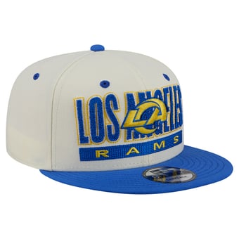 Men's New Era Cream/Royal Los Angeles Rams Classic 9FIFTY Snapback Hat