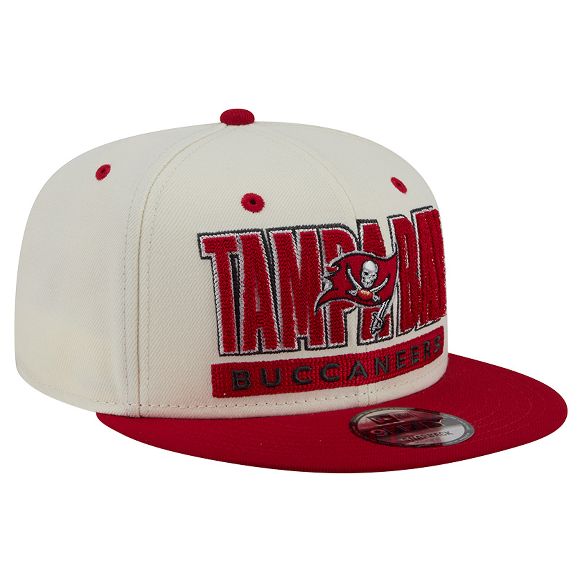 Men's New Era Cream/Red Tampa Bay Buccaneers Classic 9FIFTY Snapback Hat