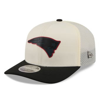 Men's New Era Cream/Black New England Patriots Color Pop 9SEVENTY Adjustable Hat