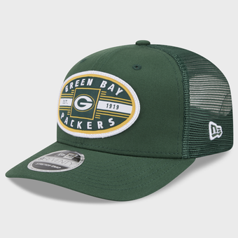 Men's New Era Green Green Bay Packers Collegiate 9SEVENTY Trucker Hat