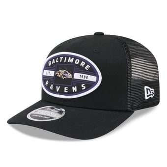 Men's New Era Black Baltimore Ravens Collegiate 9SEVENTY Trucker Hat