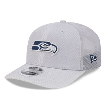 Men's New Era Gray Seattle Seahawks Jock 9SEVENTY Adjustable Hat
