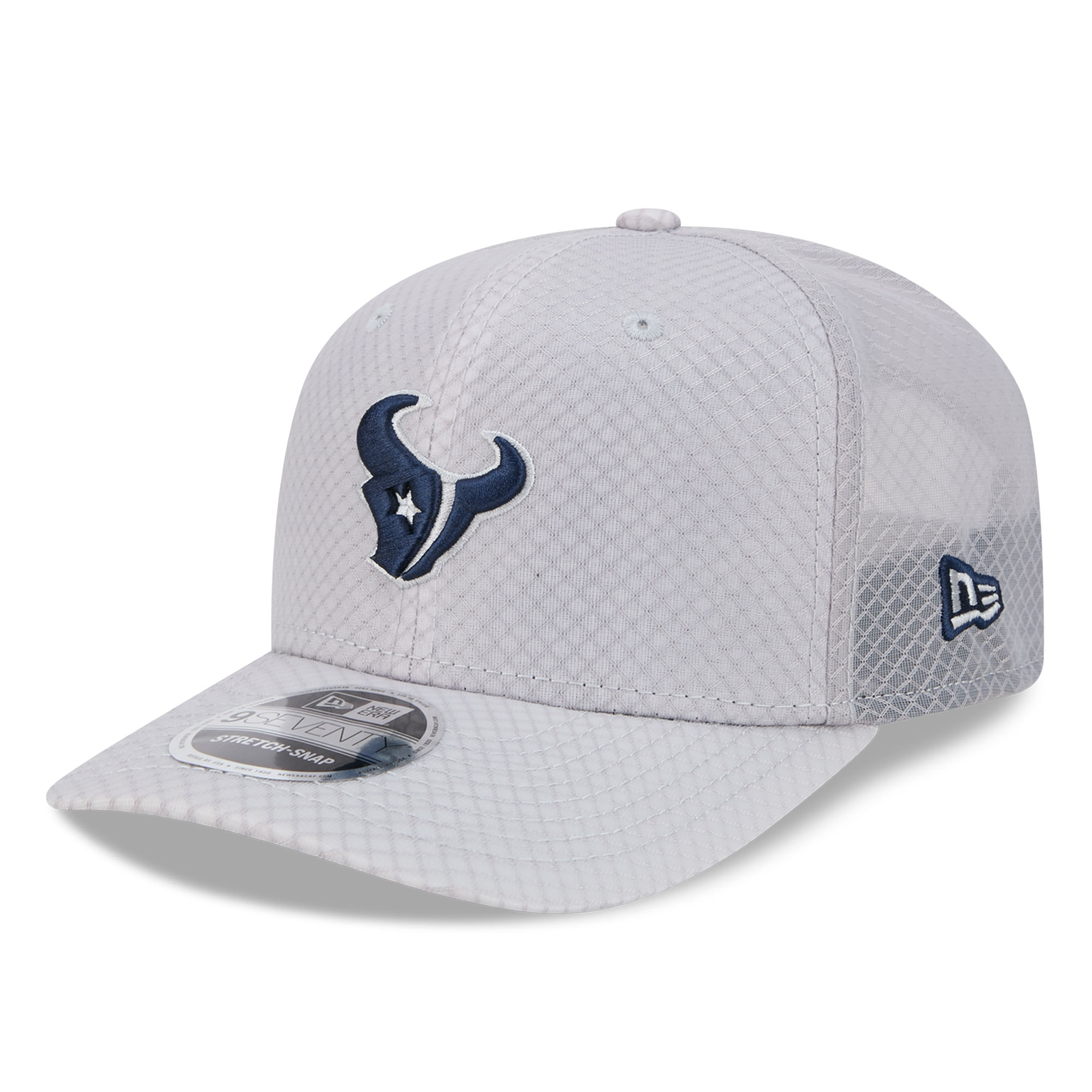 Men's New Era Gray Houston Texans Jock 9SEVENTY Adjustable Hat