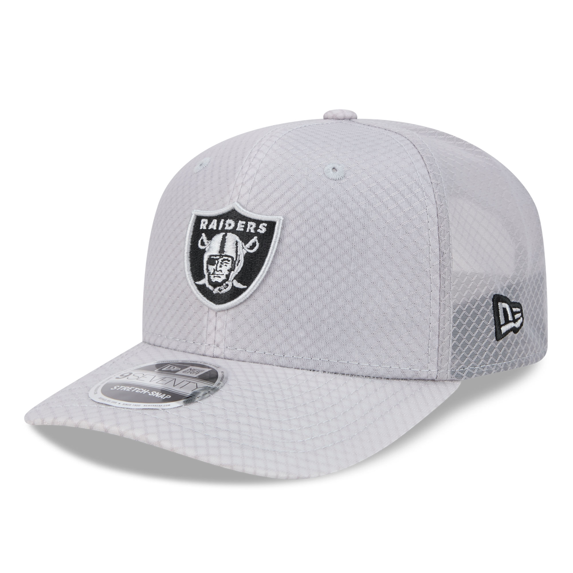 New Era Men's Gray Las Vegas Raiders Jock 9SEVENTY Adjustable Hat - Gray