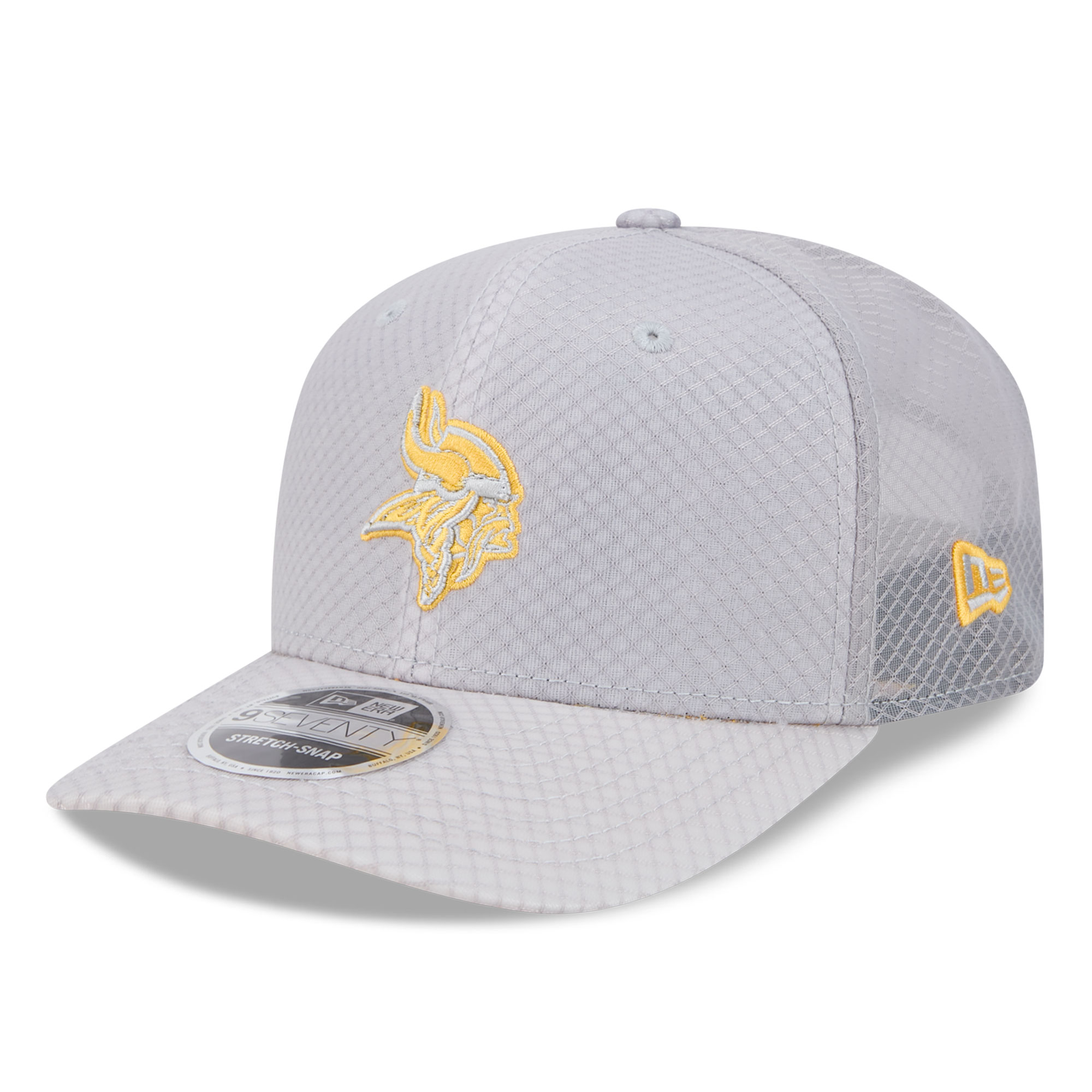 Men's New Era Gray Minnesota Vikings Jock 9SEVENTY Adjustable Hat