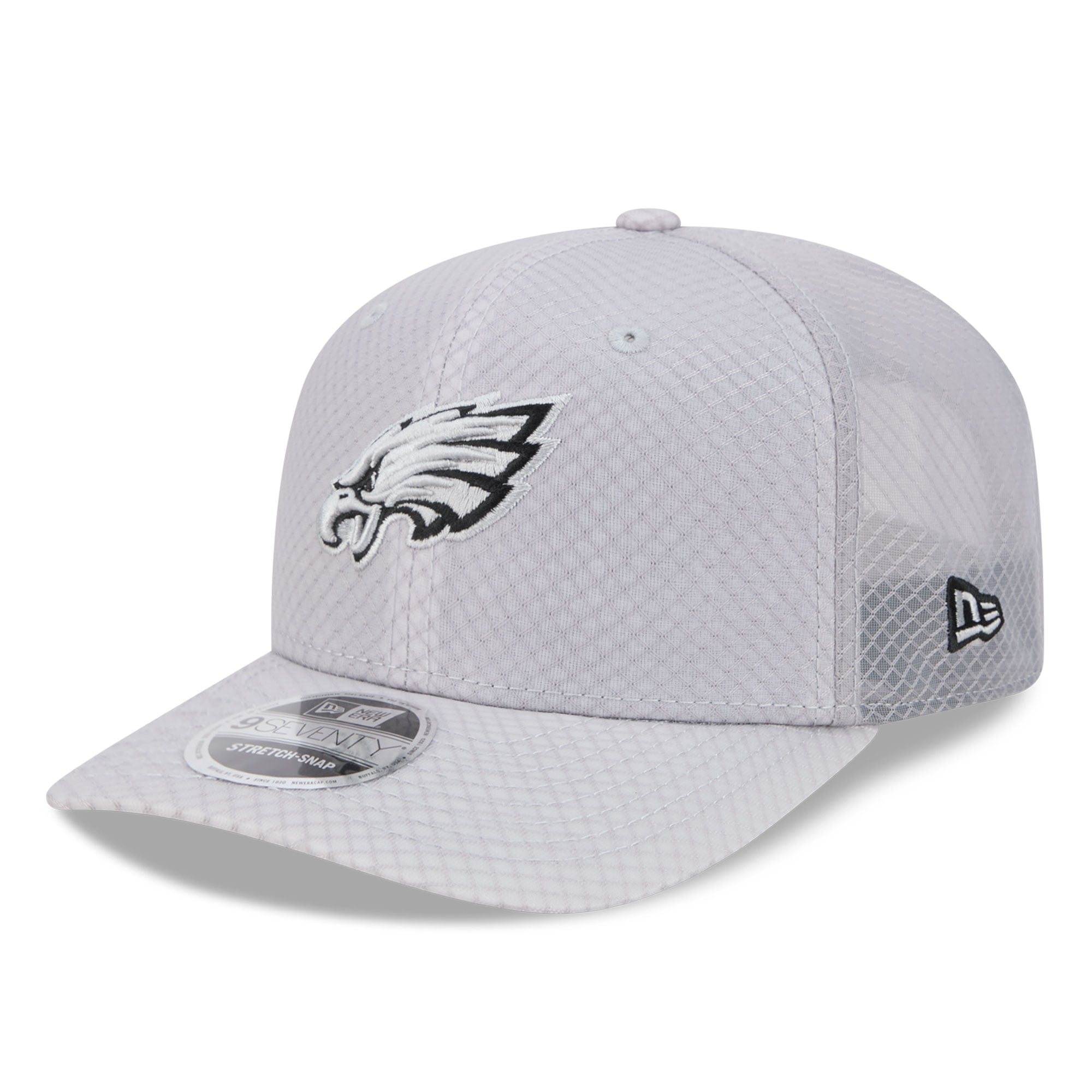 Men's New Era Gray Philadelphia Eagles Jock 9SEVENTY Adjustable Hat