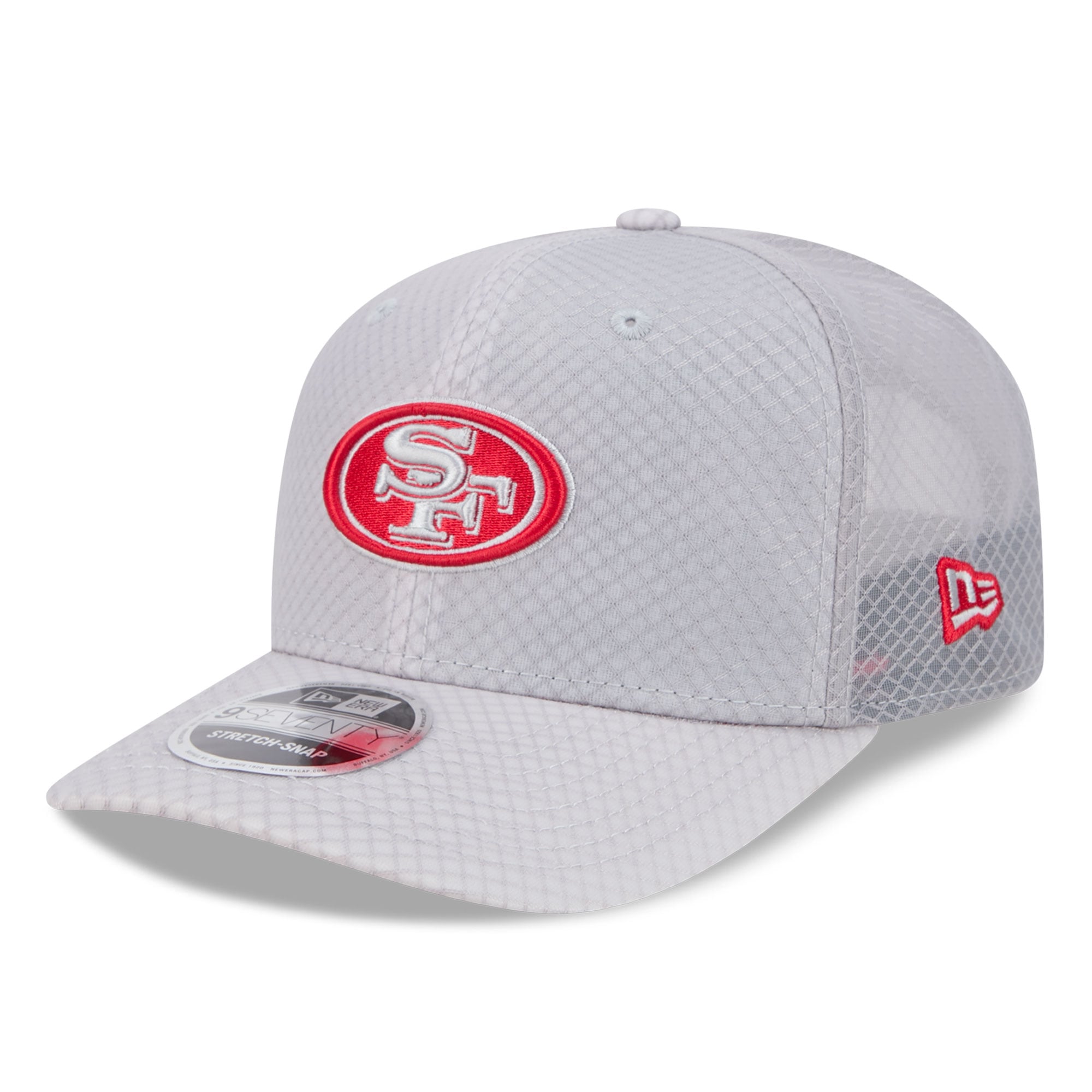 Men's New Era Gray San Francisco 49ers Jock 9SEVENTY Adjustable Hat