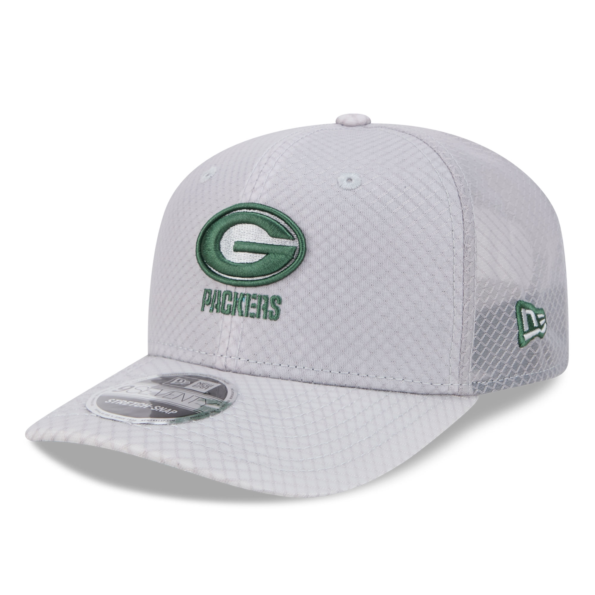 Men's New Era Gray Green Bay Packers Jock 9SEVENTY Adjustable Hat