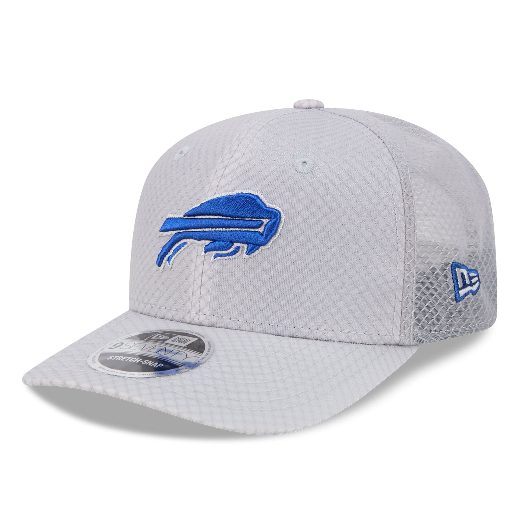 Men's New Era Gray Buffalo Bills Jock 9SEVENTY Adjustable Hat