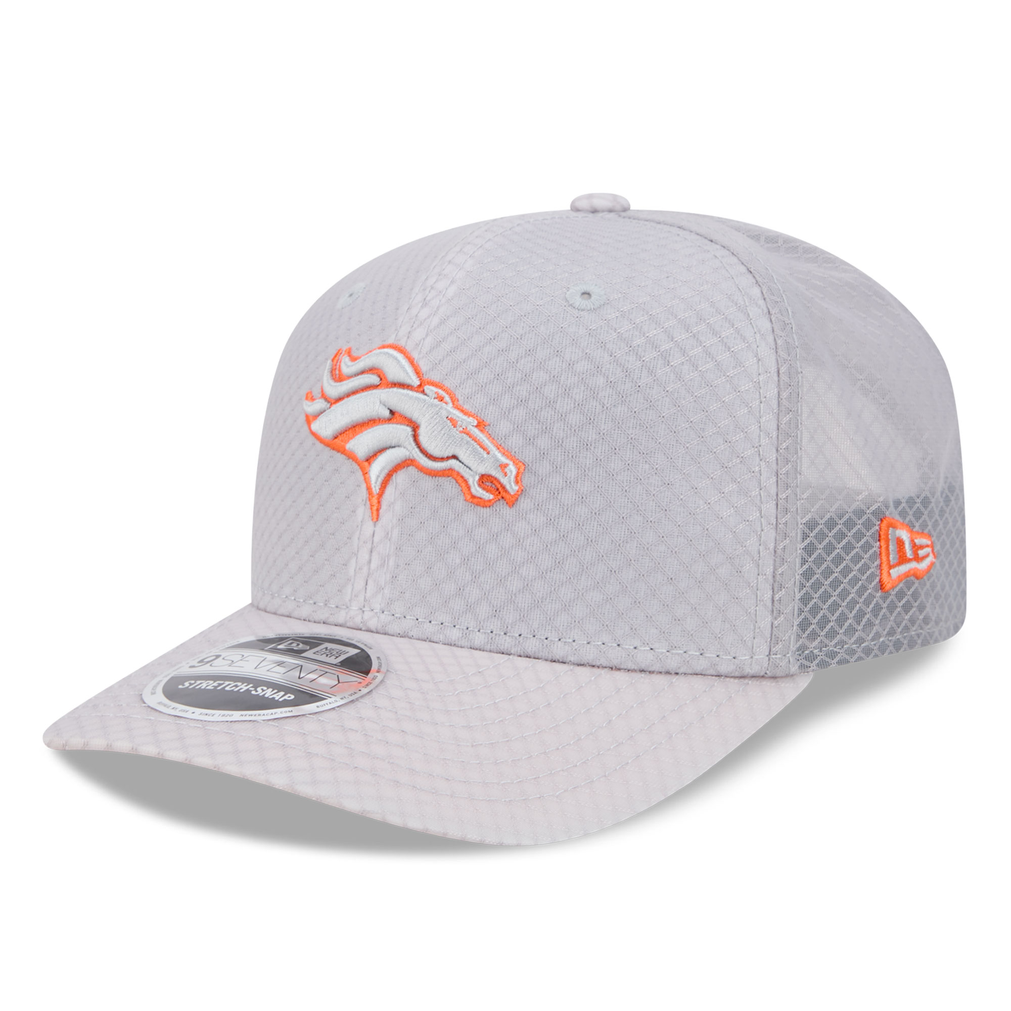 Men's New Era Gray Denver Broncos Jock 9SEVENTY Adjustable Hat