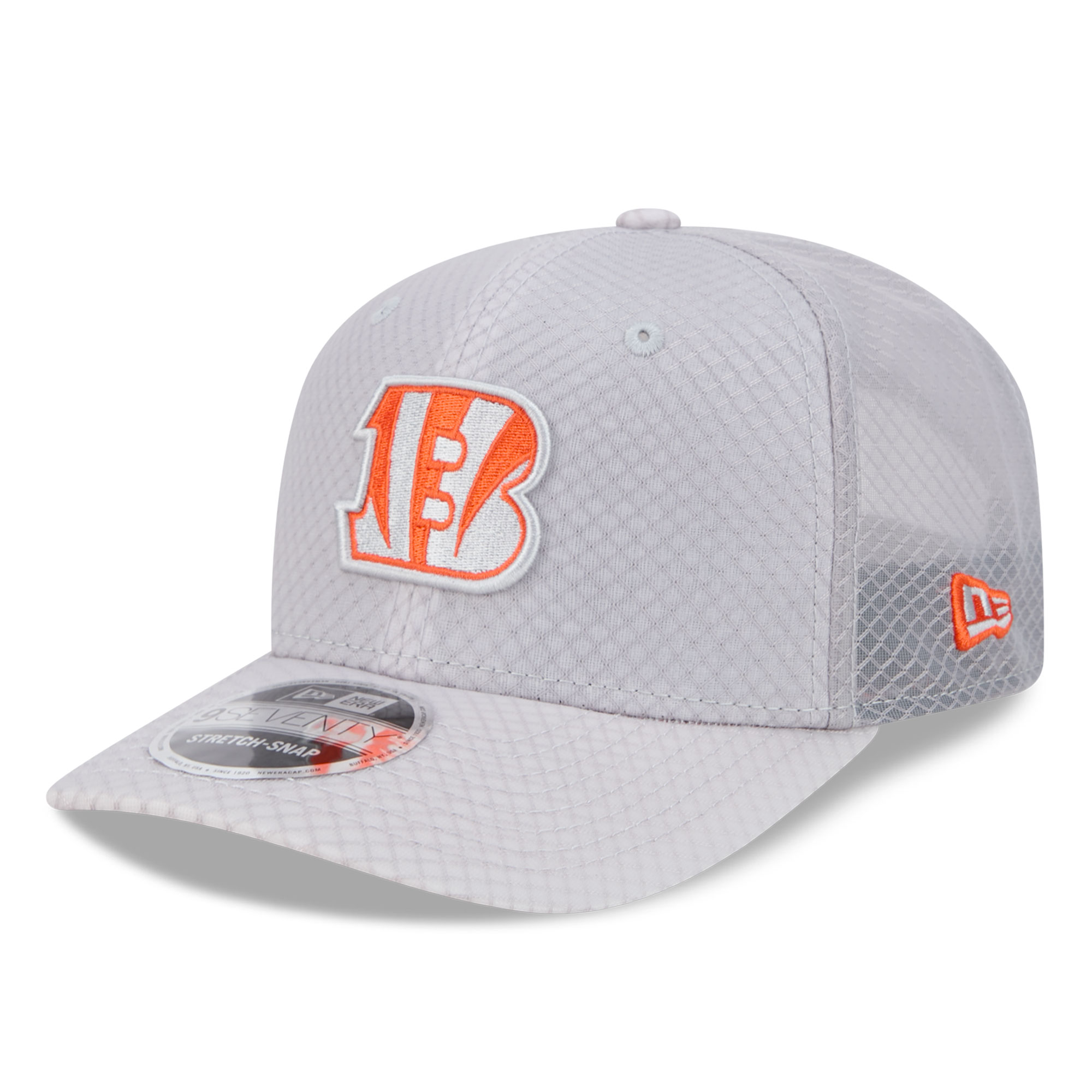 Men's New Era Gray Cincinnati Bengals Jock 9SEVENTY Adjustable Hat