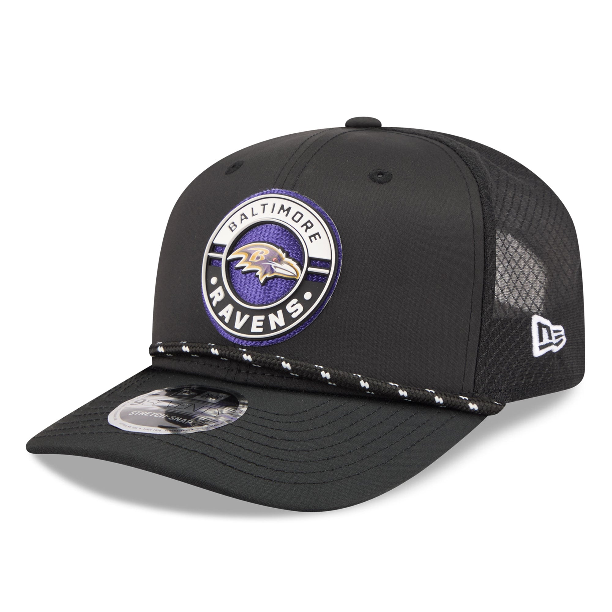 Men's New Era Black Baltimore Ravens Game 9SEVENTY Adjustable Hat