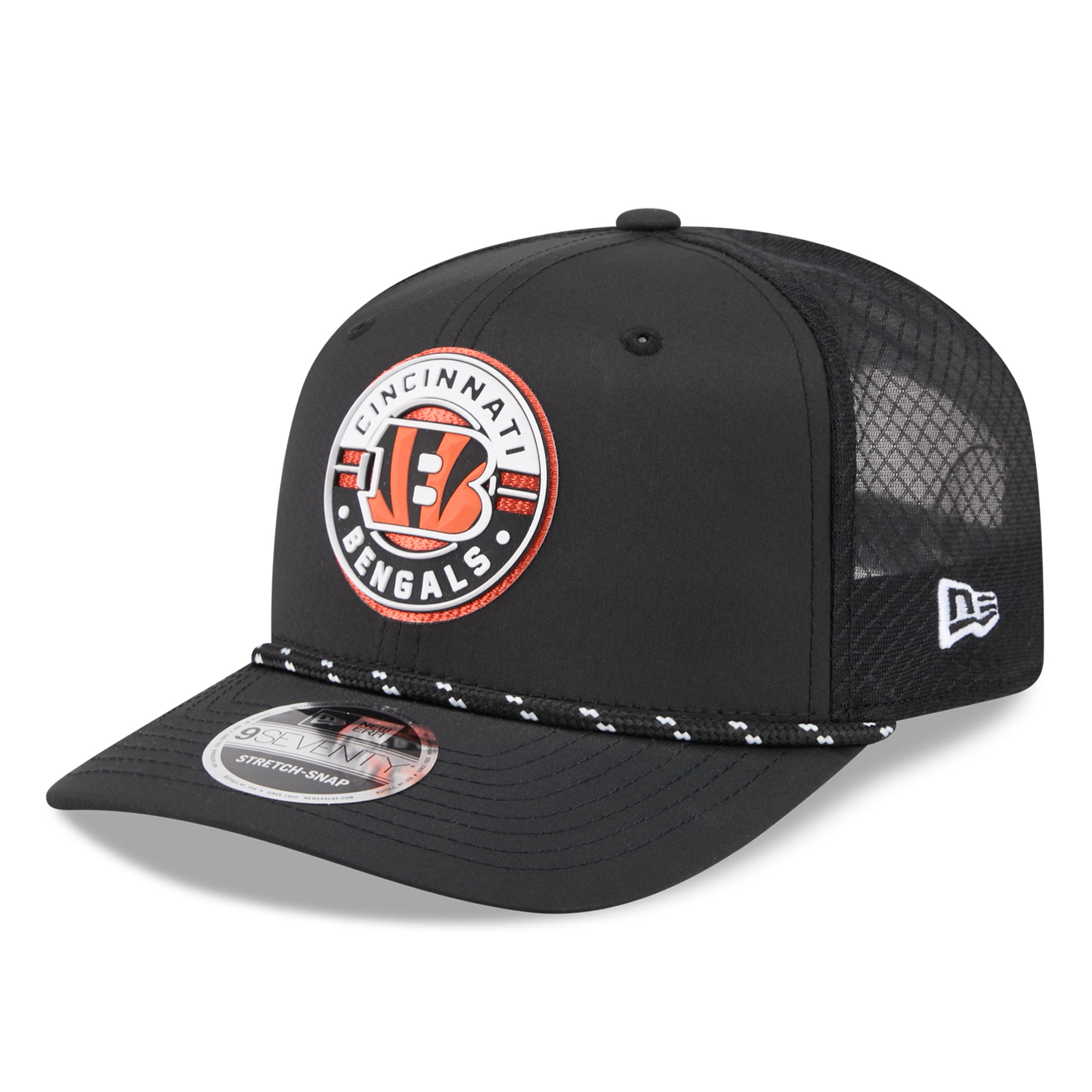 Men's New Era Black Cincinnati Bengals Game 9SEVENTY Adjustable Hat