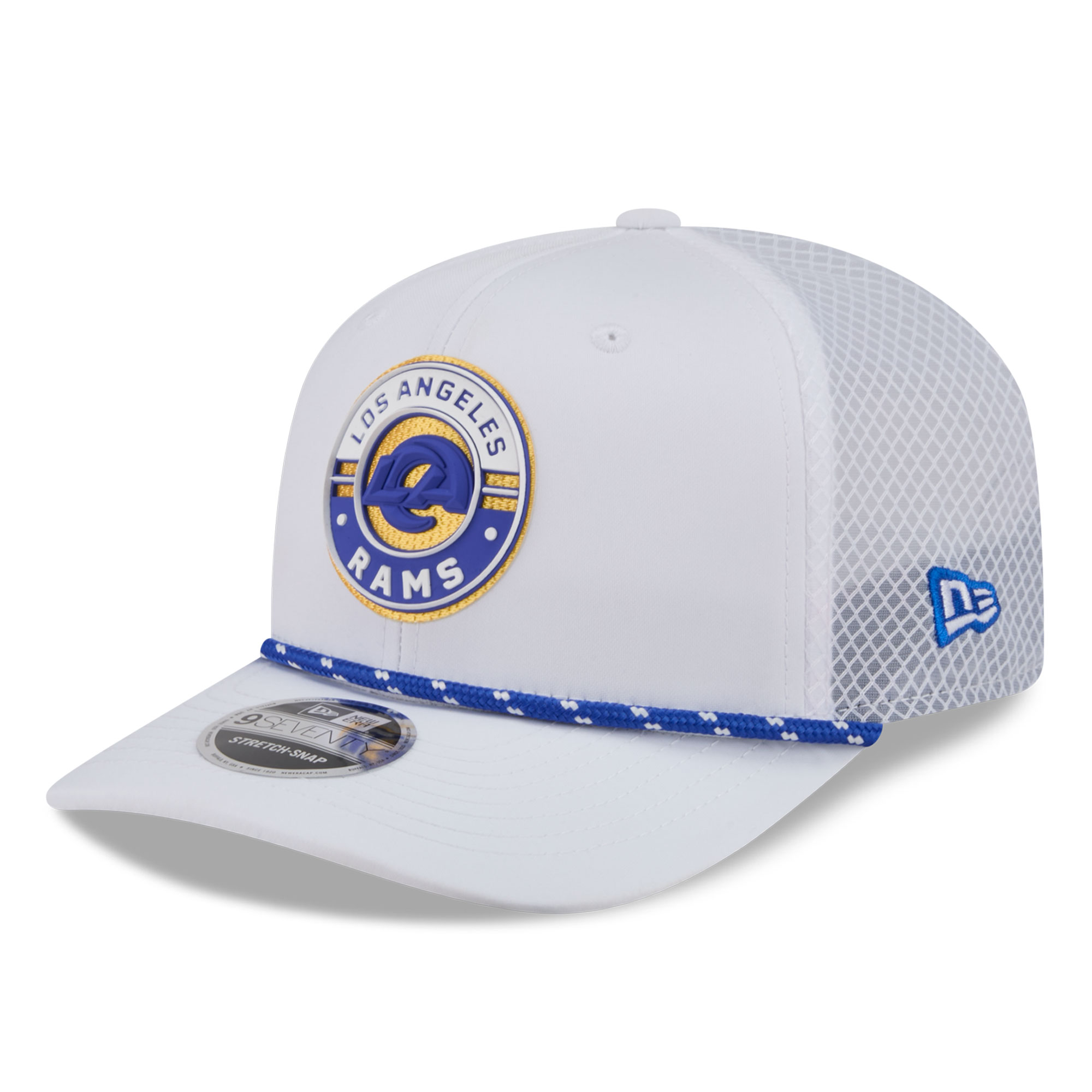 New Era Men's White Los Angeles Rams Game 9SEVENTY Adjustable Hat - White