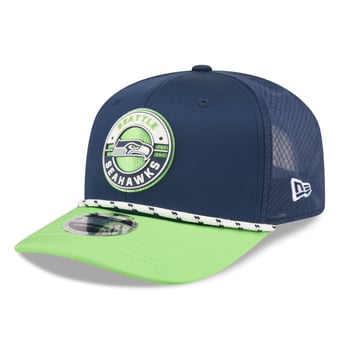 Men's New Era College Navy/Neon Green Seattle Seahawks Game 9SEVENTY Adjustable Hat