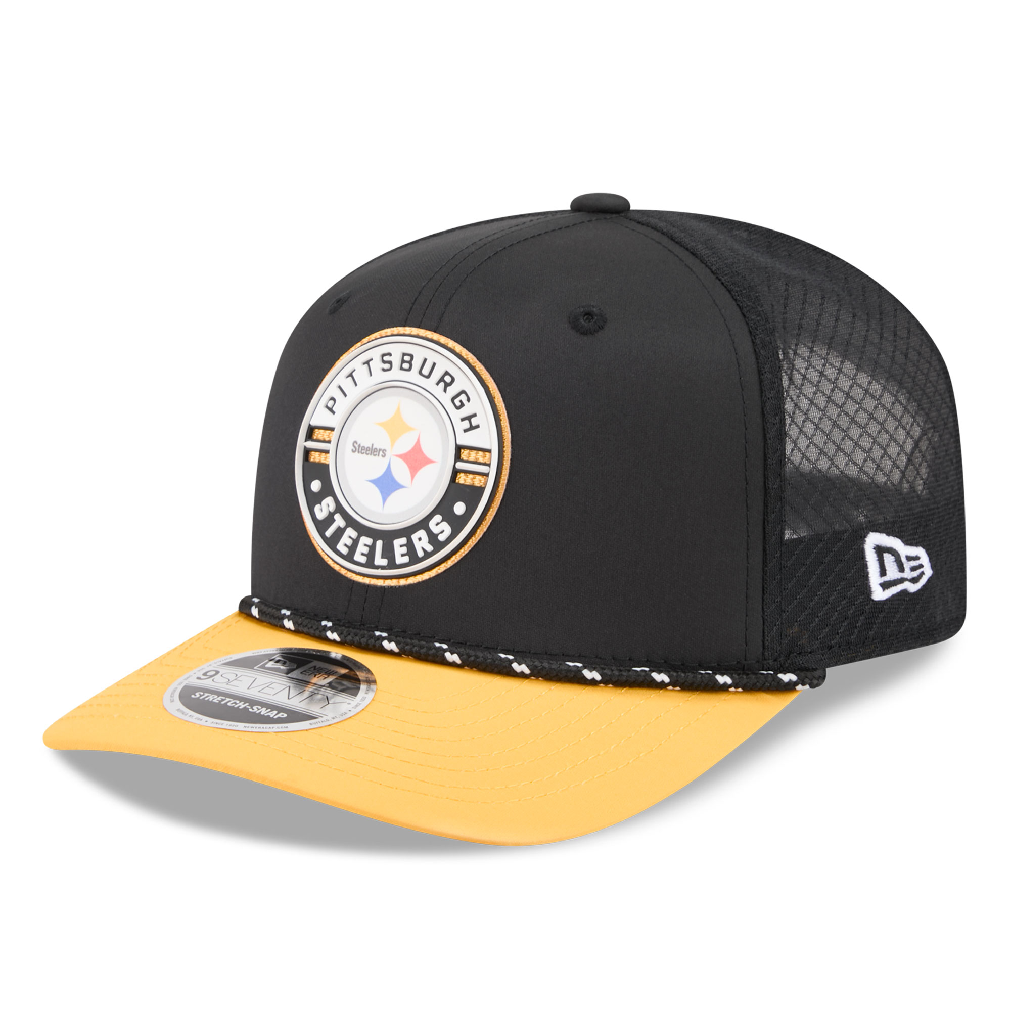 Men's New Era Black Pittsburgh Steelers Game 9SEVENTY Adjustable Hat