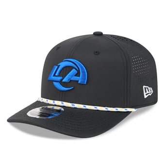 Men's New Era Black Los Angeles Rams 9SEVENTY Stretch-Snap Hat