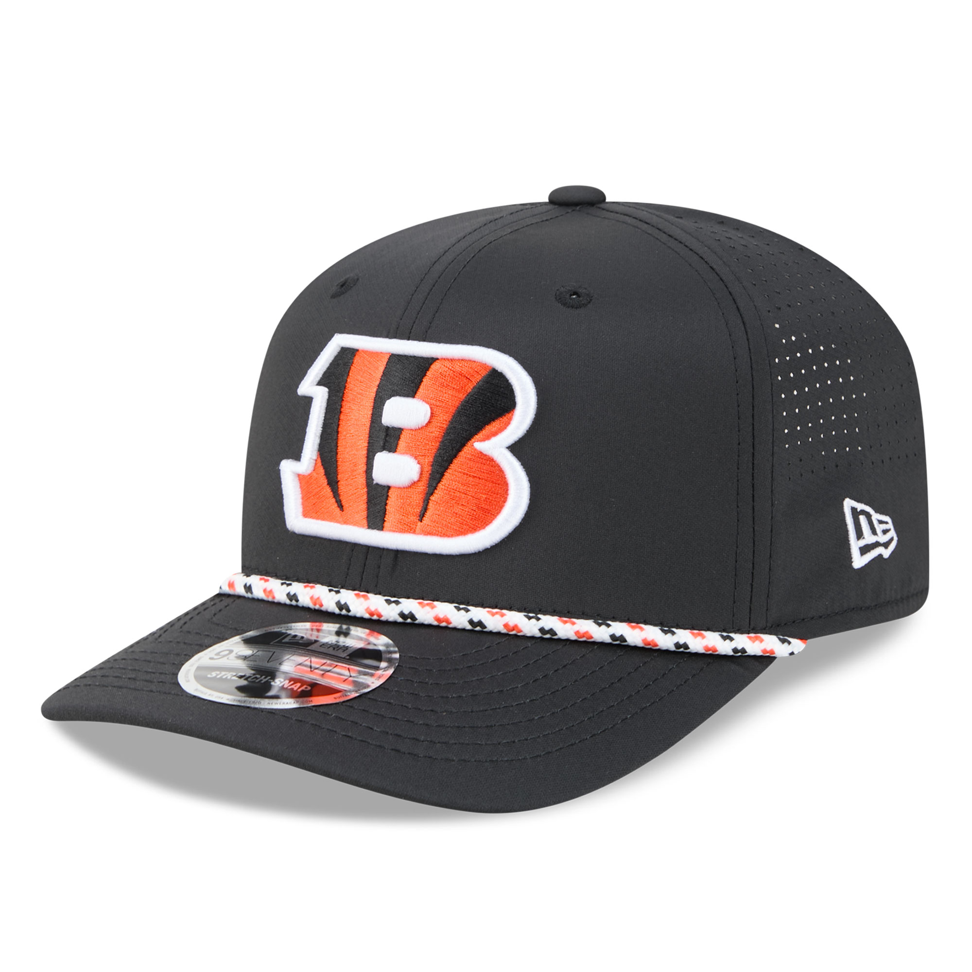 Men's New Era Black Cincinnati Bengals 9SEVENTY Adjustable Hat