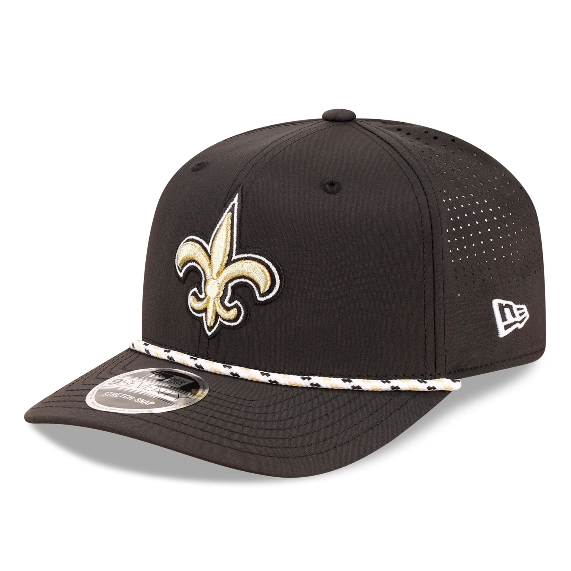 Men's New Era Black New Orleans Saints 9SEVENTY Adjustable Hat
