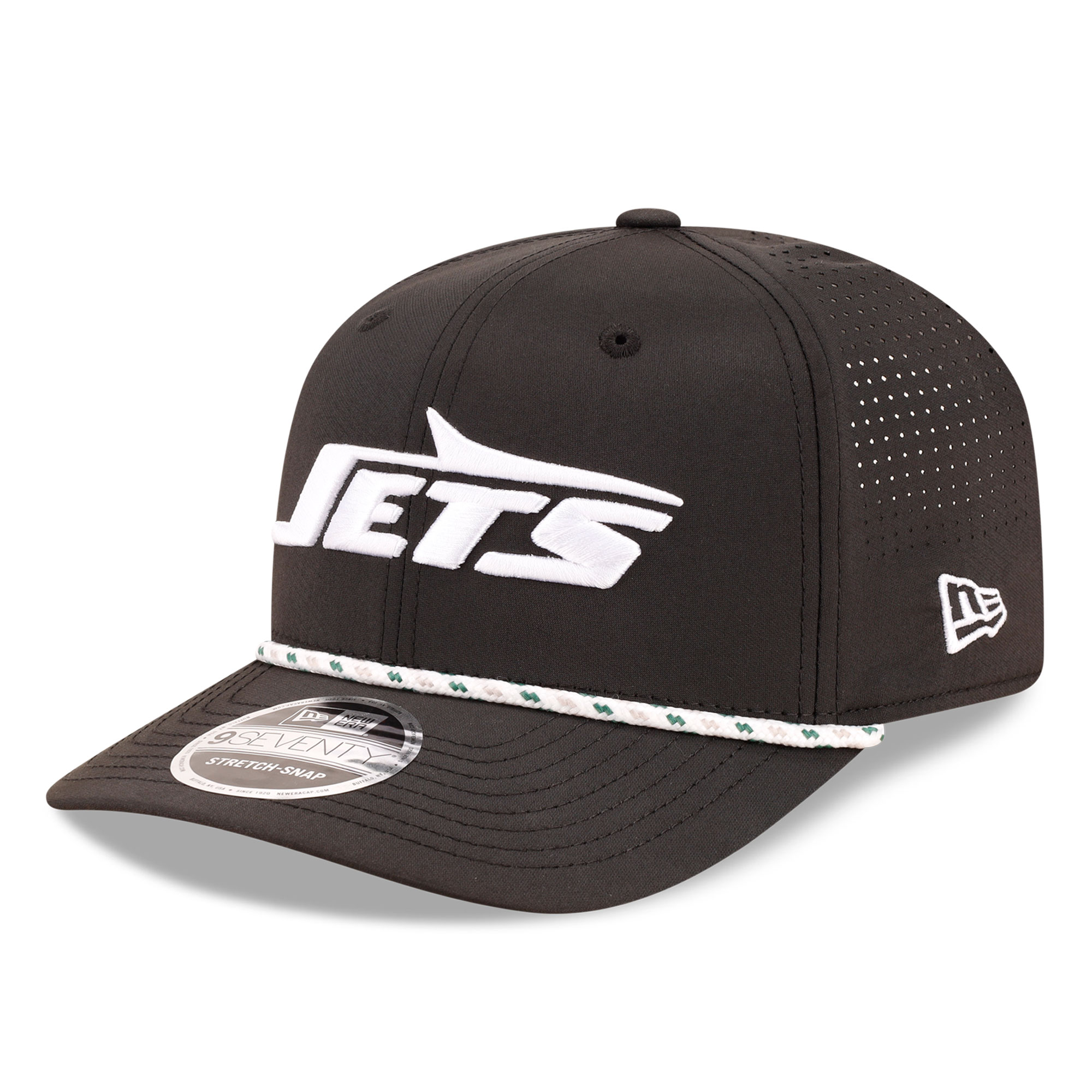 Men's New Era Black New York Jets 9SEVENTY Adjustable Hat