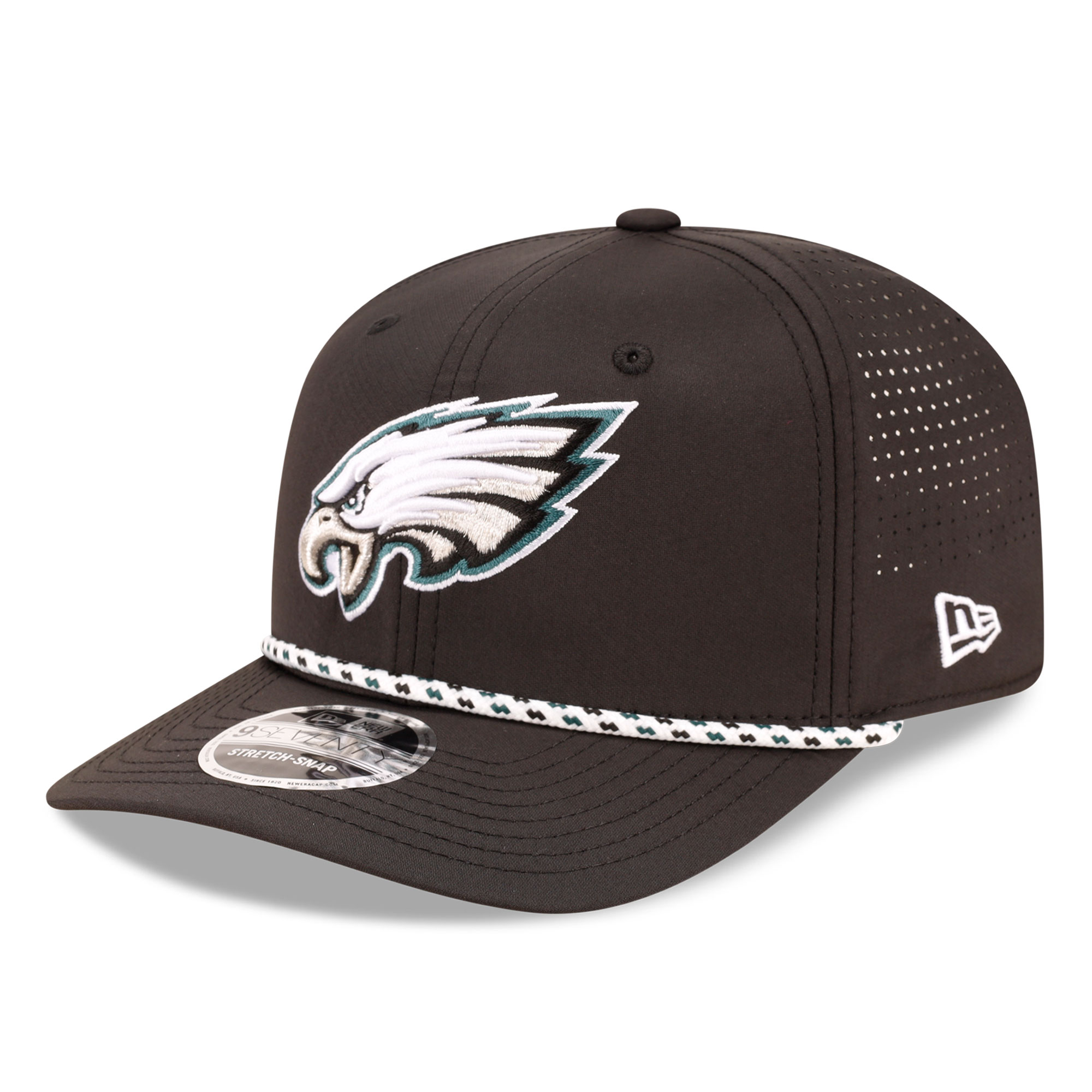 Men's New Era Black Philadelphia Eagles 9SEVENTY Adjustable Hat