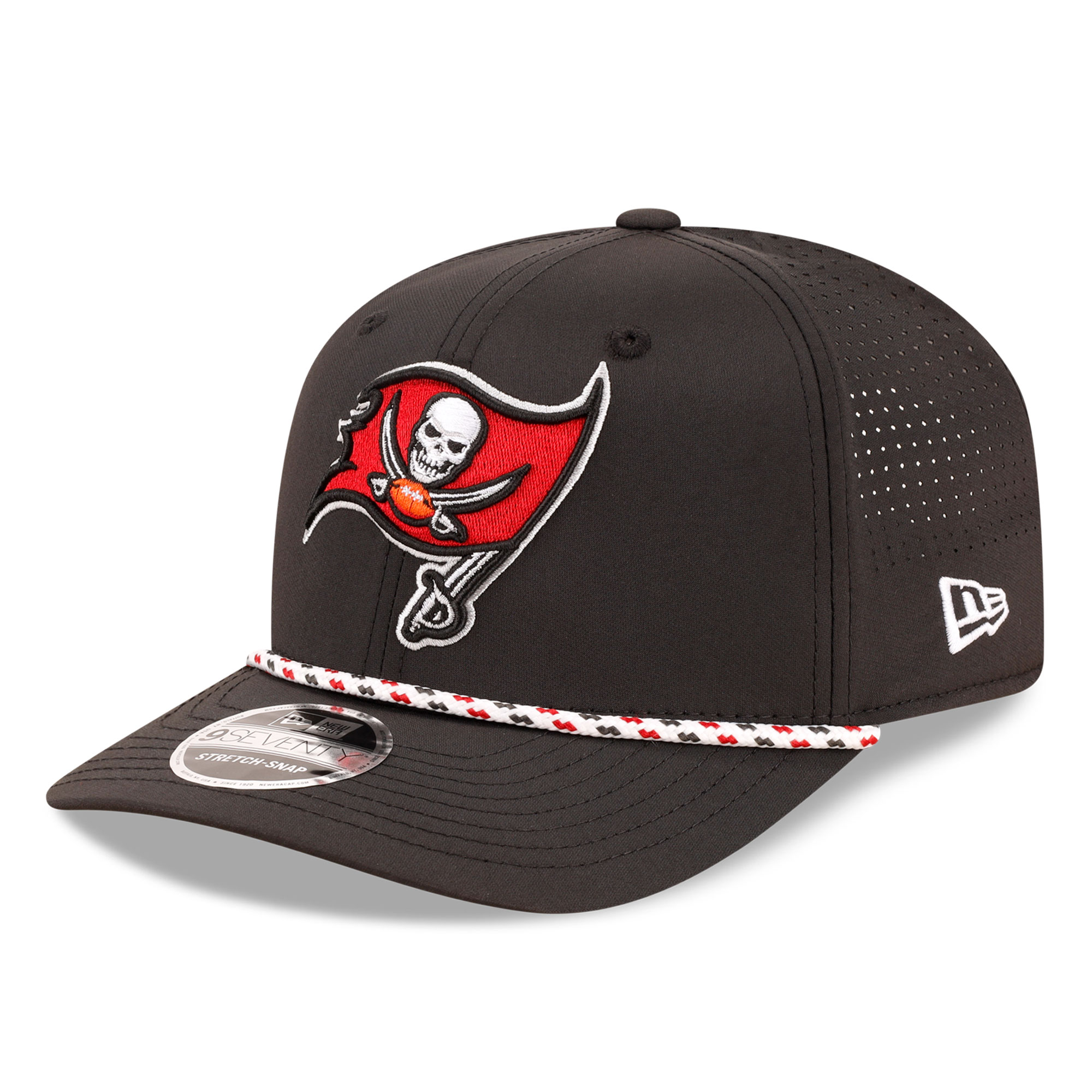 Men's New Era Black Tampa Bay Buccaneers 9SEVENTY Adjustable Hat