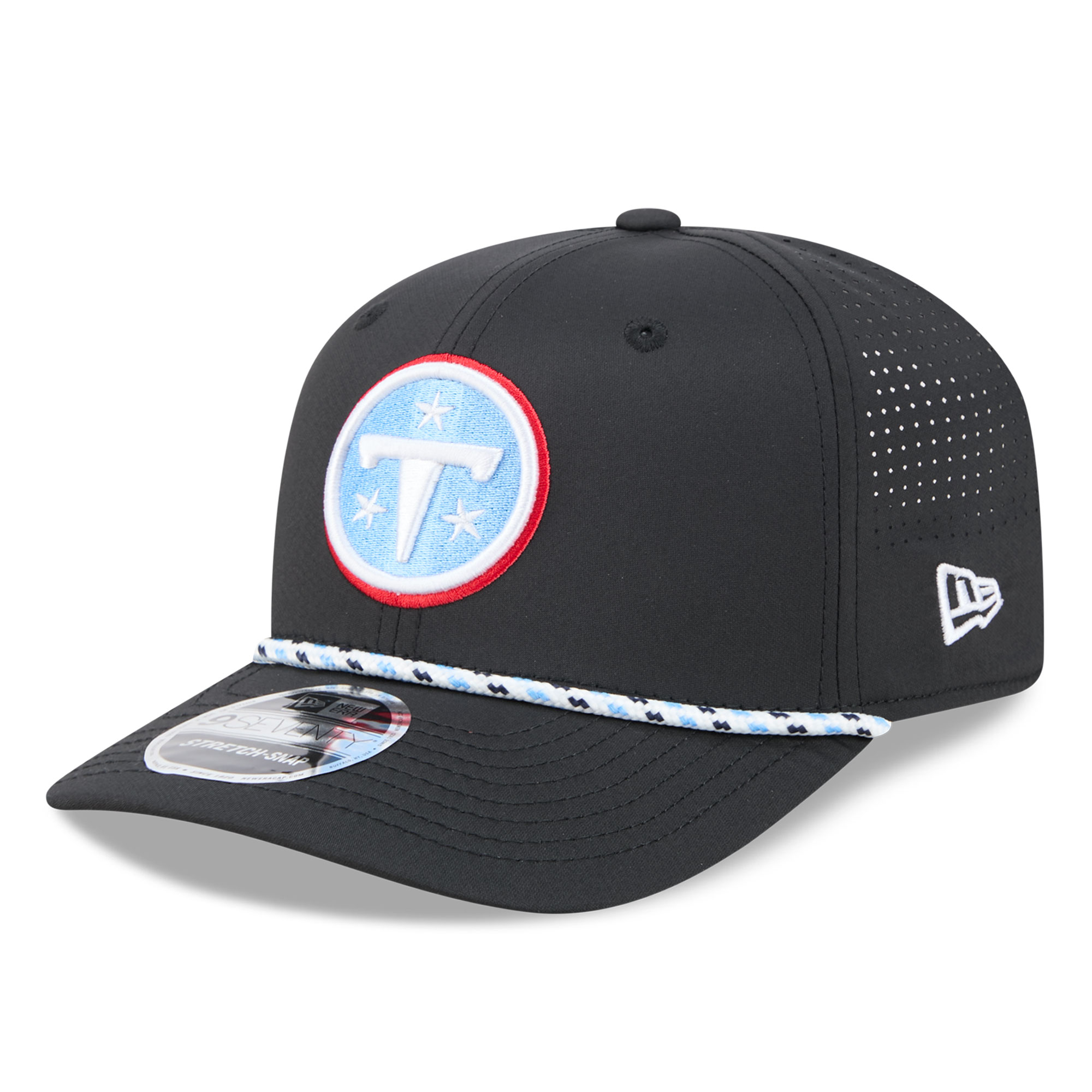 Men's New Era Black Tennessee Titans 9SEVENTY Adjustable Hat
