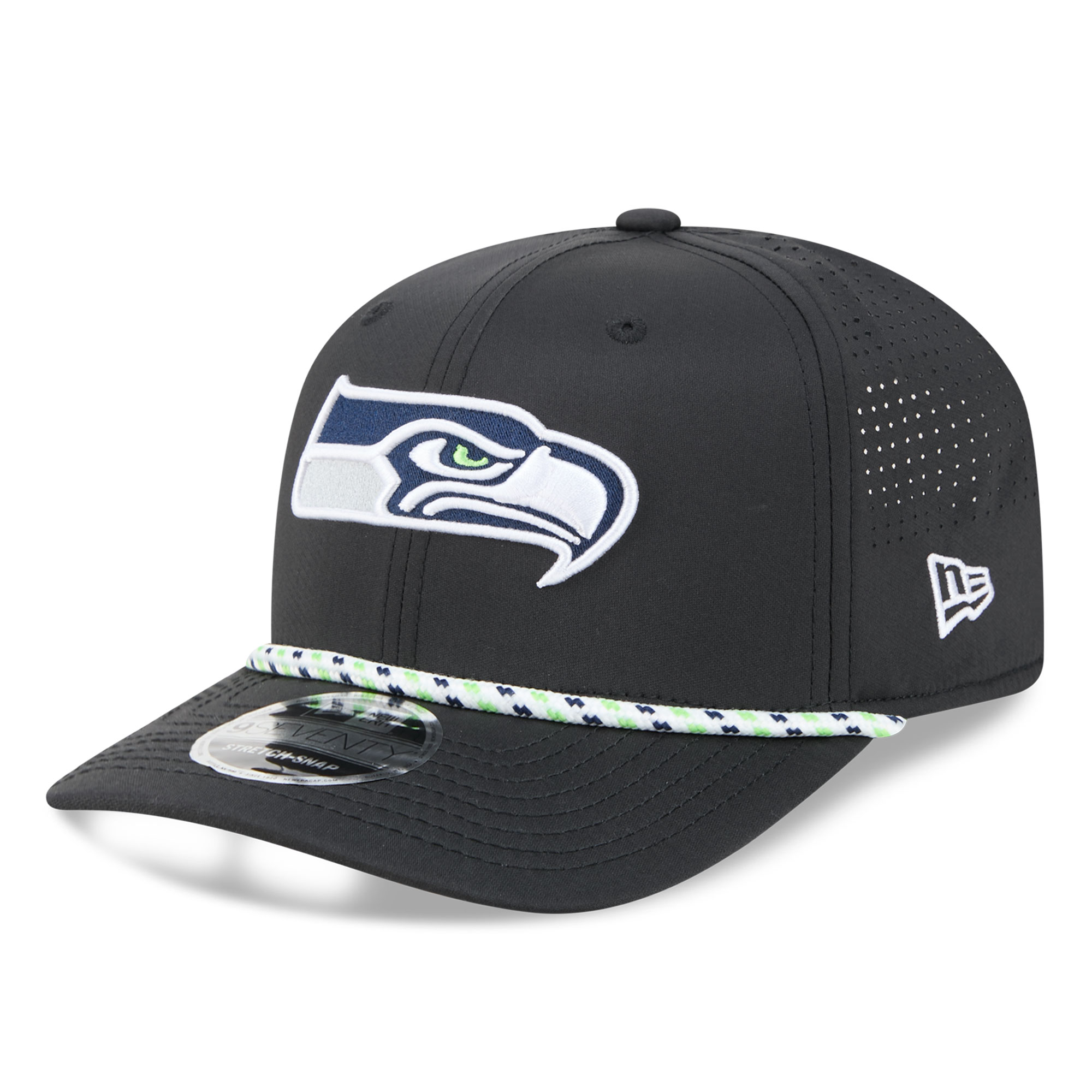 Men's New Era College Navy Seattle Seahawks 9SEVENTY Stretch-Snap Hat