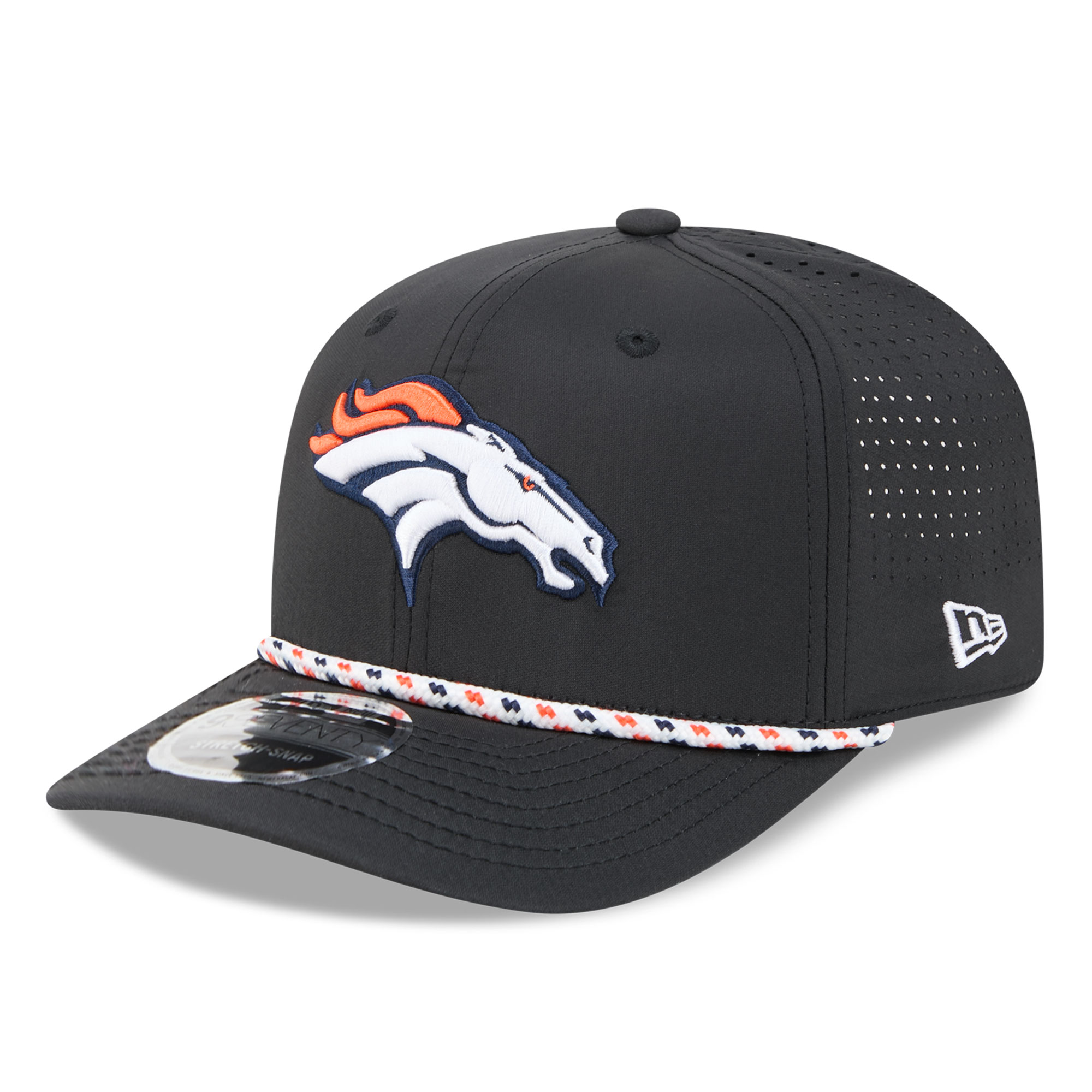 New Era Men's Black Denver Broncos 9SEVENTY Adjustable Hat - Black