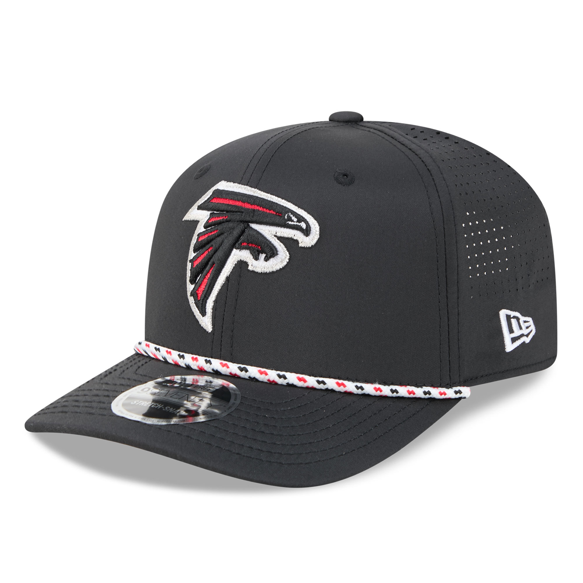 Men's New Era Black Atlanta Falcons 9SEVENTY Adjustable Hat