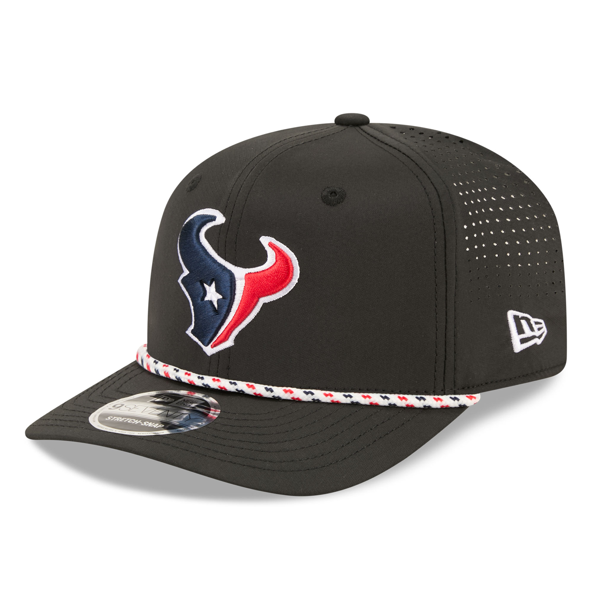 Men's New Era Black Houston Texans 9SEVENTY Adjustable Hat
