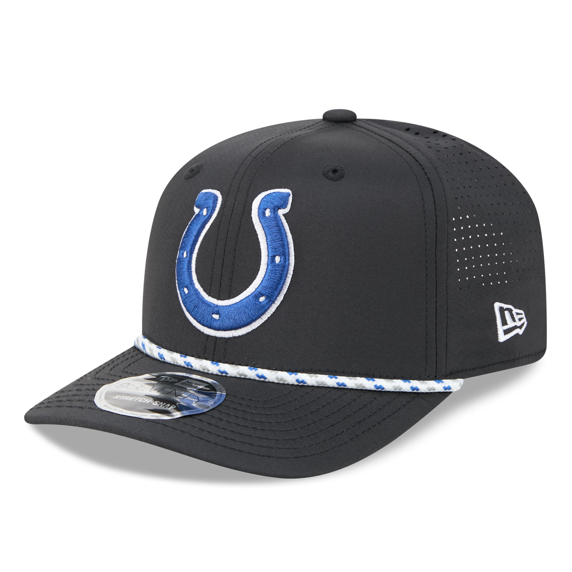 Men's New Era Black Indianapolis Colts 9SEVENTY Adjustable Hat