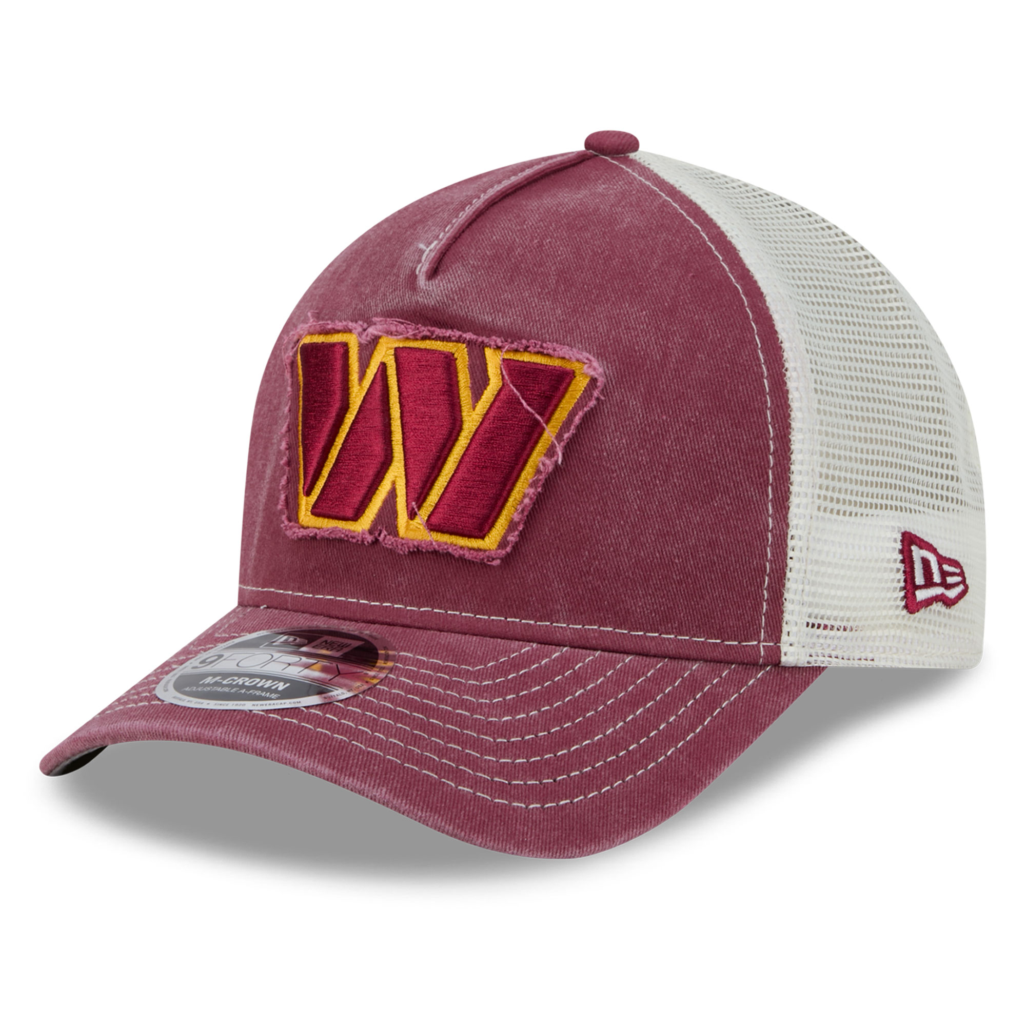 Men's New Era  Burgundy Washington Commanders Fan 9FORTY A-Frame Trucker Adjustable Hat