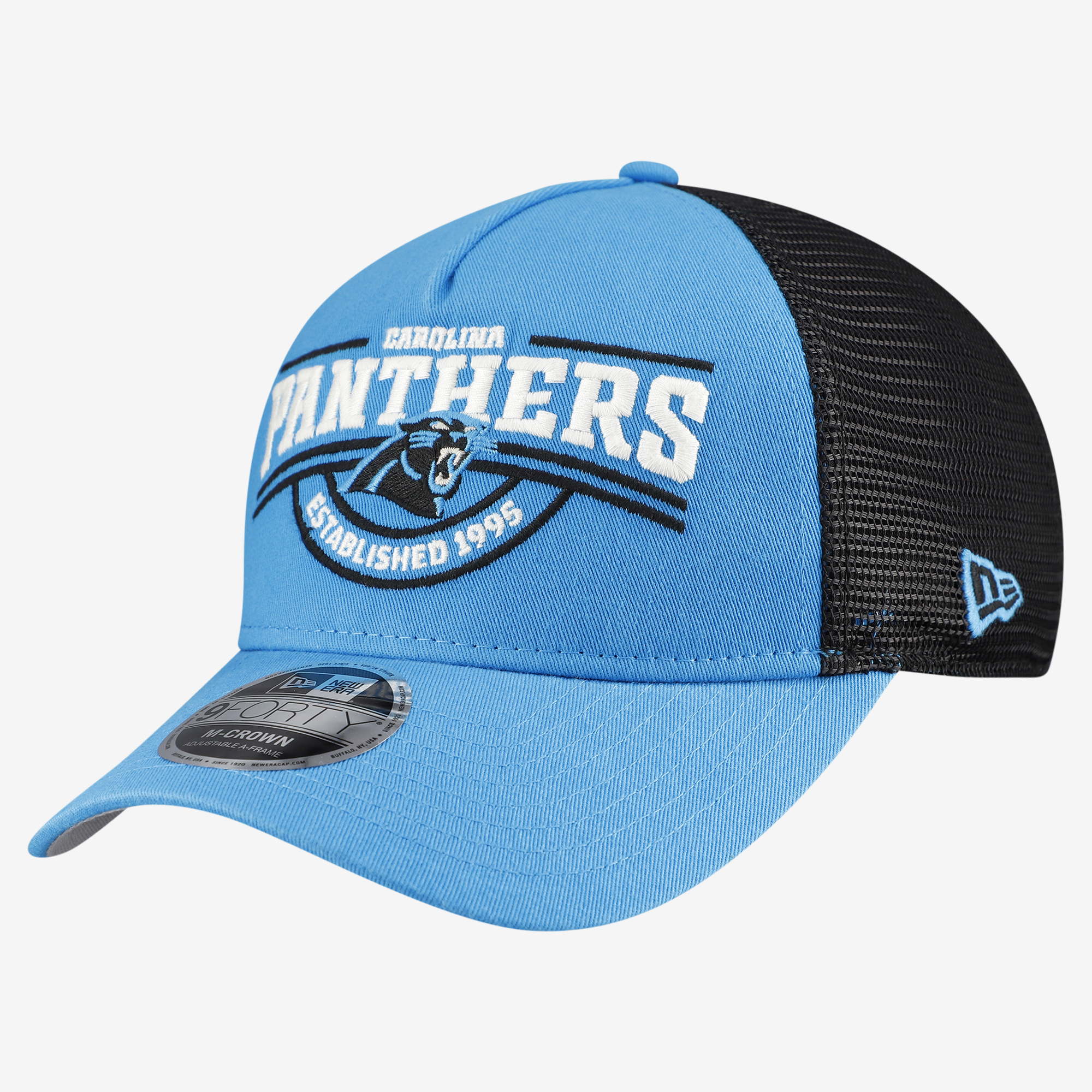 Men's New Era Blue Carolina Panthers 9FORTY A-Frame Adjustable Hat