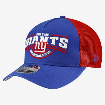 Men's New Era Royal New York Giants 9FORTY A-Frame Adjustable Hat