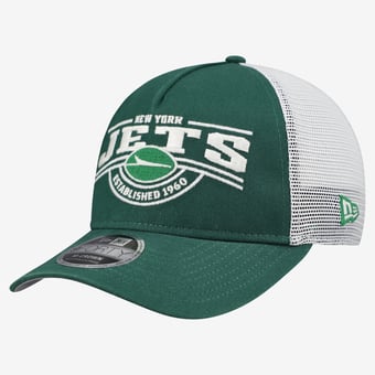 Men's New Era Green New York Jets 9FORTY A-Frame Adjustable Hat