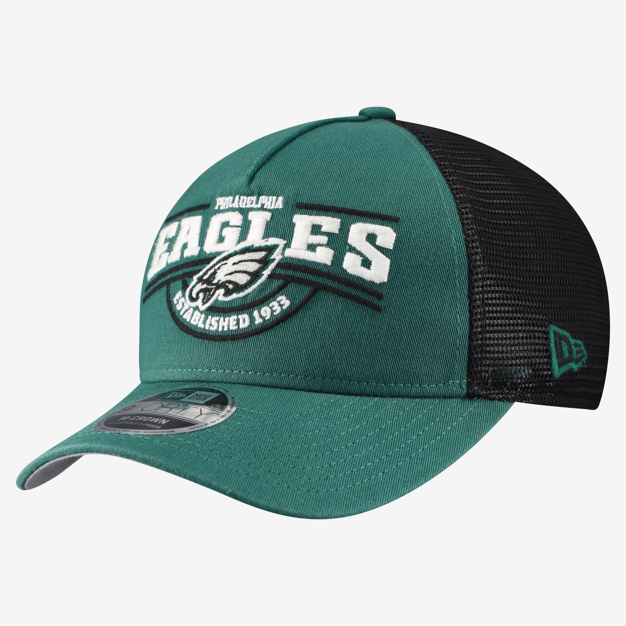 Men's New Era Midnight Green Philadelphia Eagles 9FORTY A-Frame Adjustable Hat