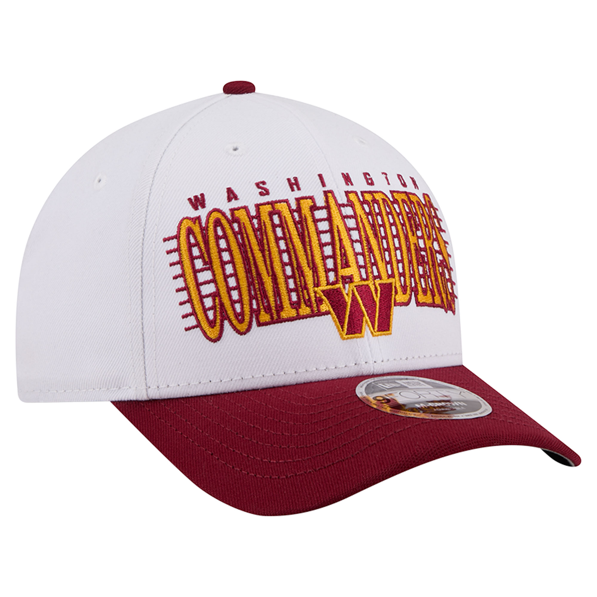 Men's New Era White/Burgundy Washington Commanders Loyal 9FORTY M-Crown Adjustable Hat