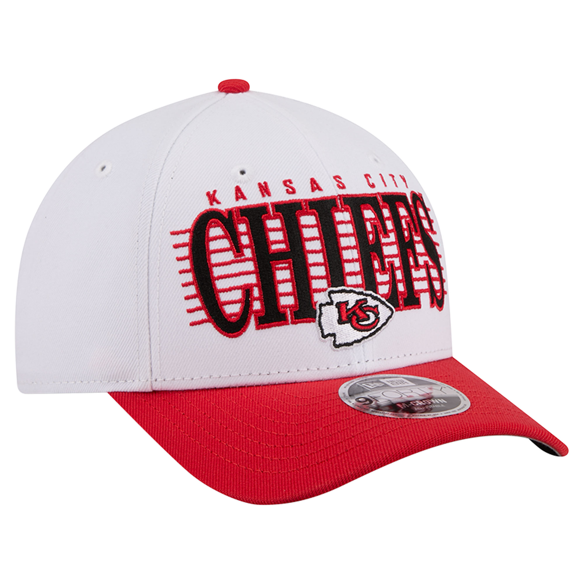 Men's New Era White/Red Kansas City Chiefs Loyal 9FORTY M-Crown Adjustable Hat