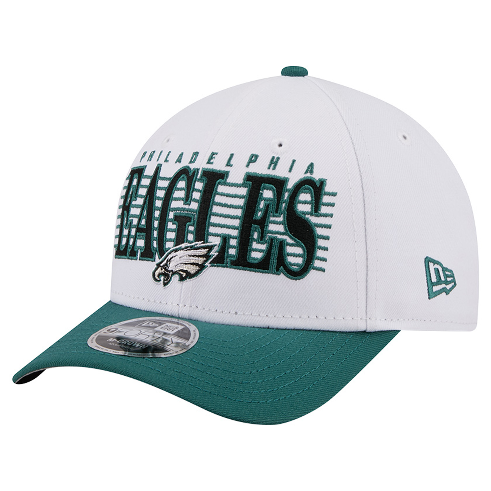 Men's New Era White Philadelphia Eagles Loyal 9FORTY M-Crown Adjustable Hat