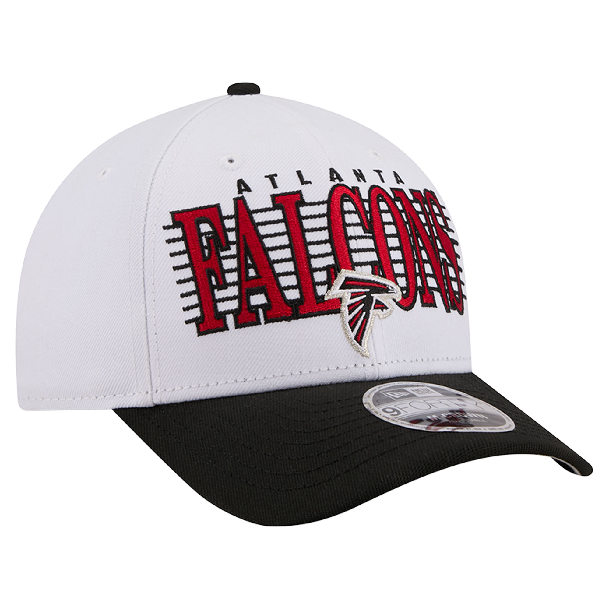 Men's New Era White/Black Atlanta Falcons Loyal 9FORTY M-Crown Adjustable Hat
