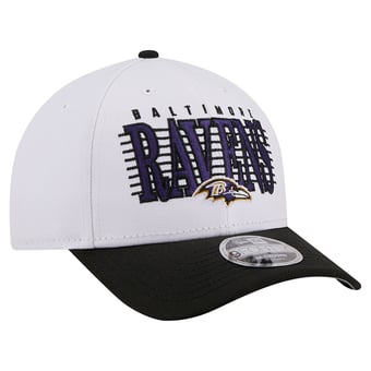 Men's New Era White/Black Baltimore Ravens Loyal 9FORTY M-Crown Adjustable Hat