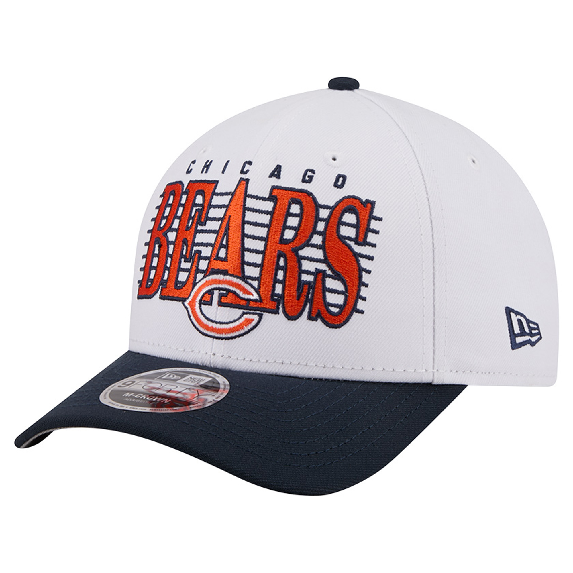 New Era Men's White Chicago Bears Loyal 9FORTY M-Crown Adjustable Hat - White
