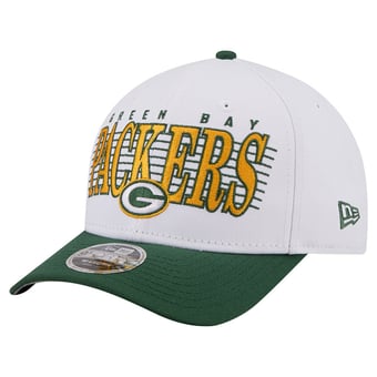 Men's New Era White Green Bay Packers Loyal 9FORTY M-Crown Adjustable Hat