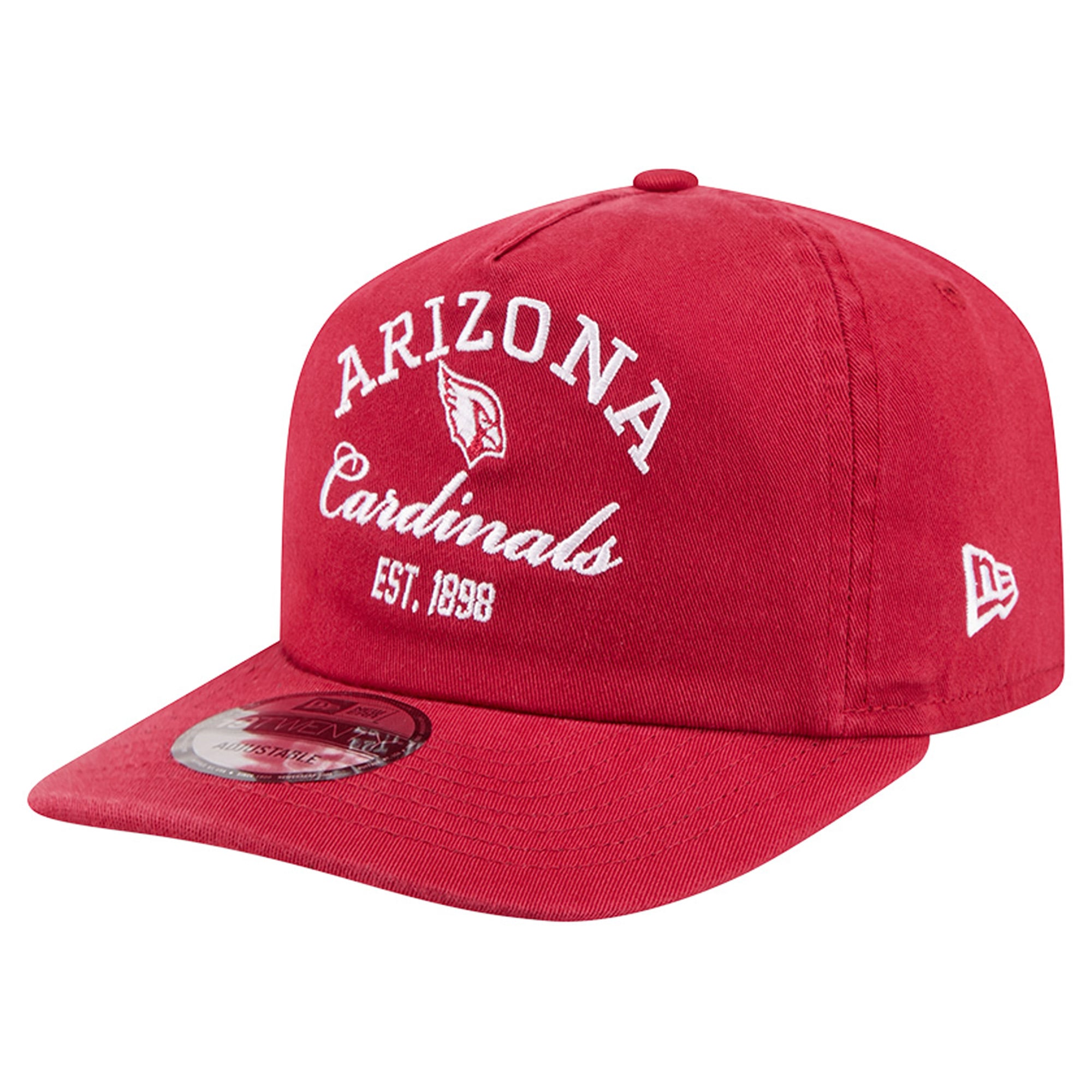 Men’s New Era Cardinal Arizona Cardinals Stacked 19TWENTY Adjustable Hat