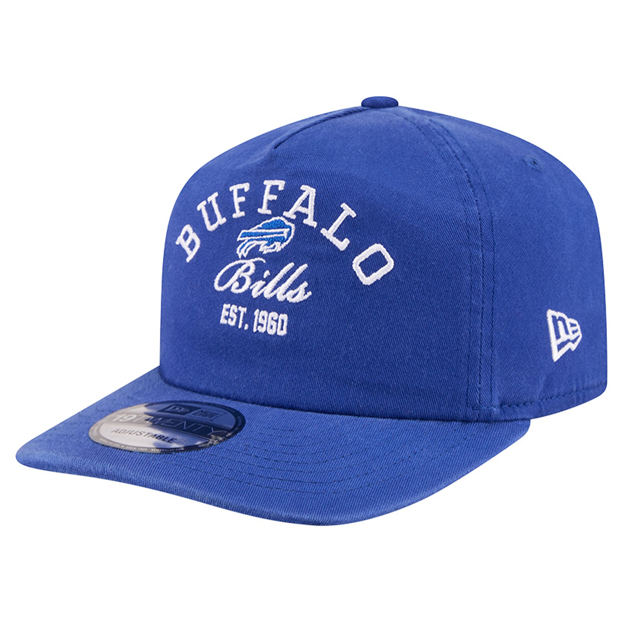 Men's New Era Royal Buffalo Bills Stacked 19TWENTY Adjustable Hat
