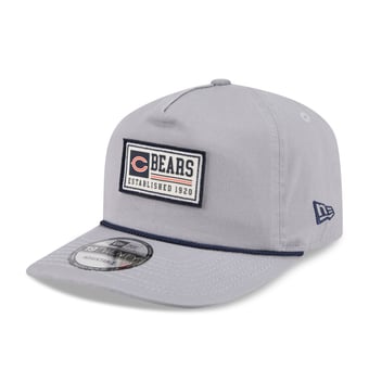 Men's New Era Gray Chicago Bears Patch 19TWENTY Adjustable Hat